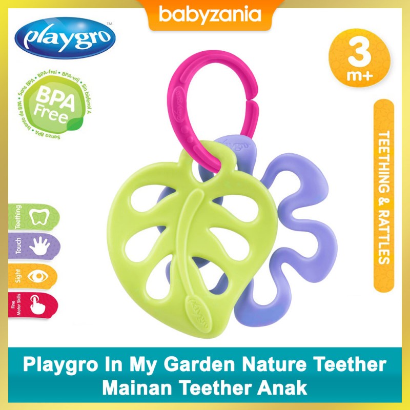 Playgro In My Garden Nature Teether Gigitan Bayi 3m+