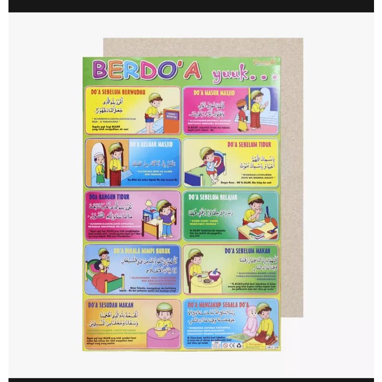 

poster edukasi anak /Berdoa