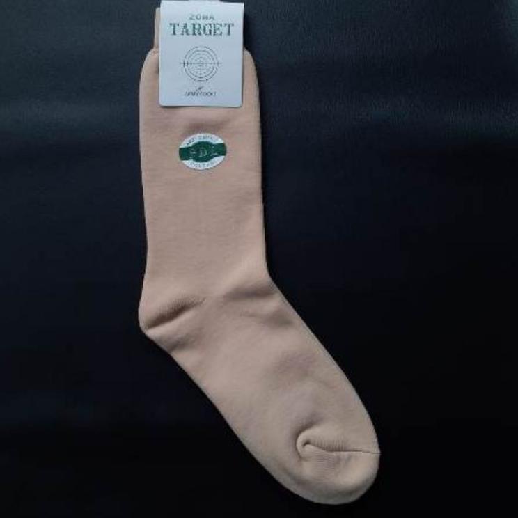 CBI.01Jn22ѕ– Kaos Kaki PDL POL-PP ZONA TARGET Tebal Coklat Muda - Krem - Coklat Muda