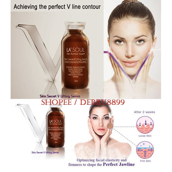 Lasoul V Serum (25ml X 2) Skin Secret V Lifting Serum - SNE - Korea.