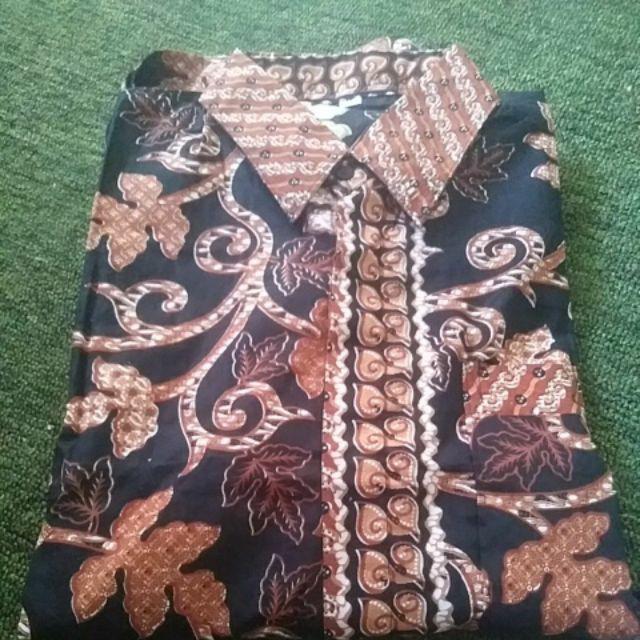 Bswart Batik Hrb026 Kenongo Hem Pendek Padi Pekalongan M L Xl Batik Pria Murah Modern Grosir