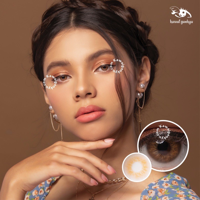 KawaiGankyu Softlens - Voxie lily brown (1botol)