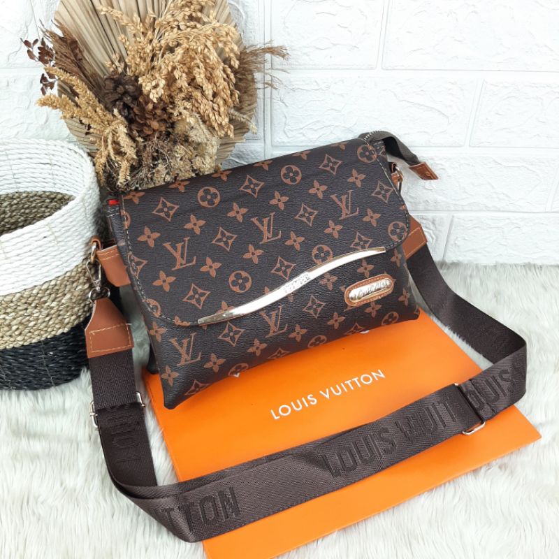 Tas LV Selempang  Full Embos Kualitas Import Terlaris
