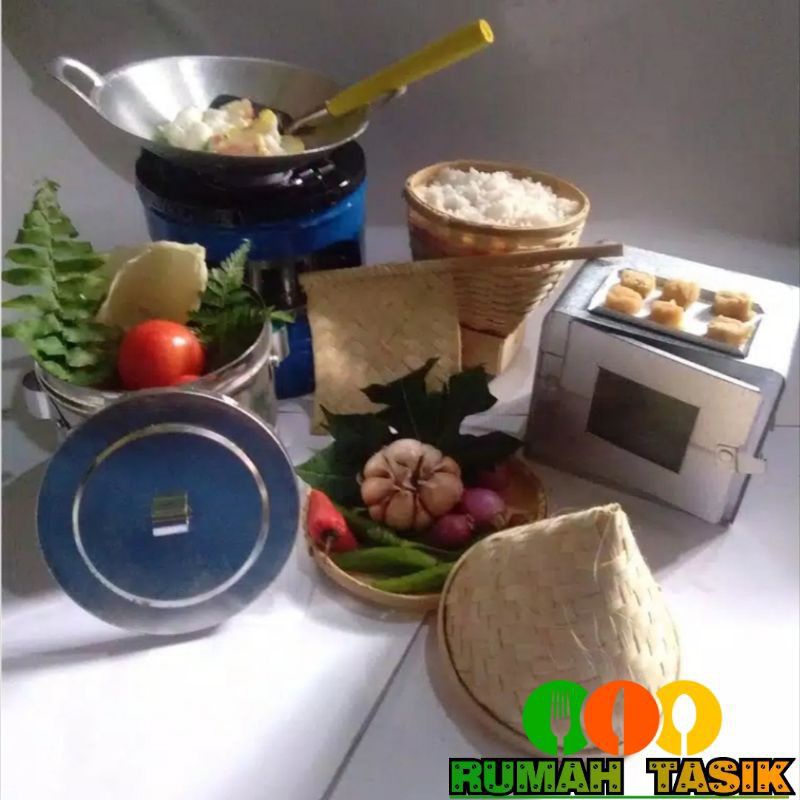 Kitchen Set Mainan Masak Masakan Anak Tradisional Paket Bakul Set