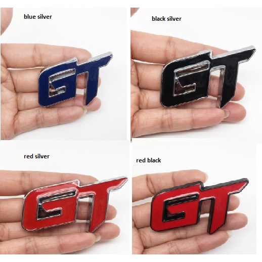 Emblem GT Timbul Bahan Metal 012