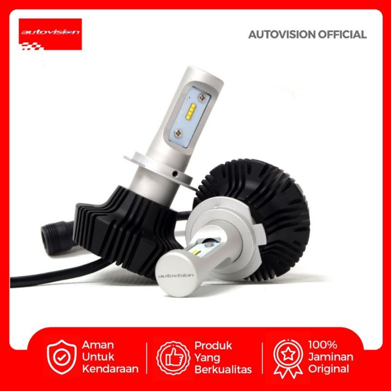 LAMPU UTAMA LED LX-8 H7 12V/24V 25W 6000K AUTOVISION
