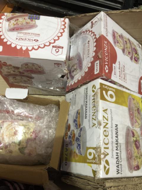 Vicenza Food Container Ba780 Motif Mawar & Melati - Garansi Original Tempat Makanan Bekal