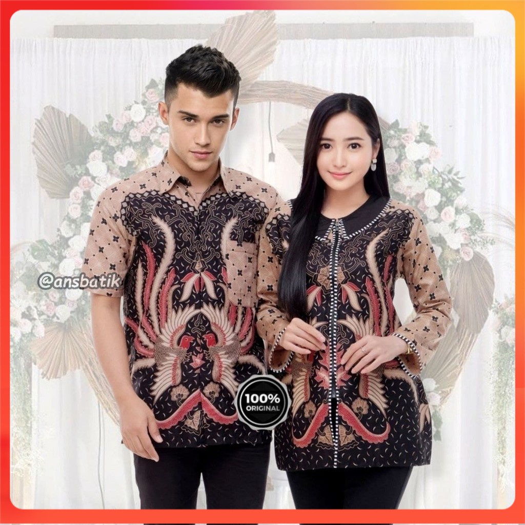 COUPLE BATIK NEW HEM BLUS BLOUSE TRENDING INTERNATIONAL COUPLE SERAGAM TERLARIS