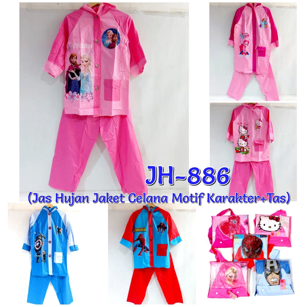 JAS HUJAN ANAK NAGOYA KARAKTER JAKET DAN CELANA