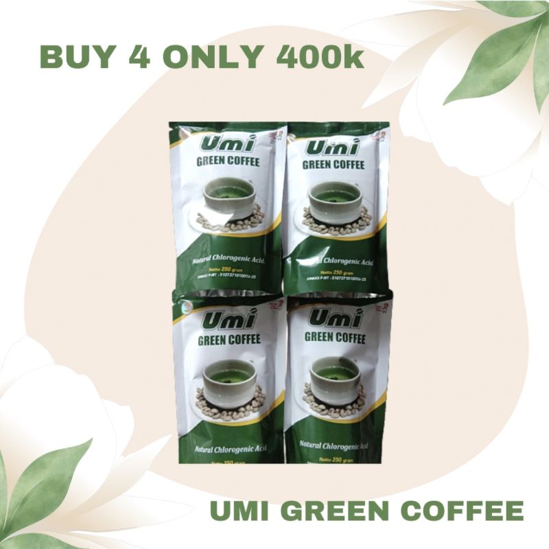 

UMI GREEN COFFEE ( UGC ) kopi hijau [ ISI 4 BUNGKUS ]