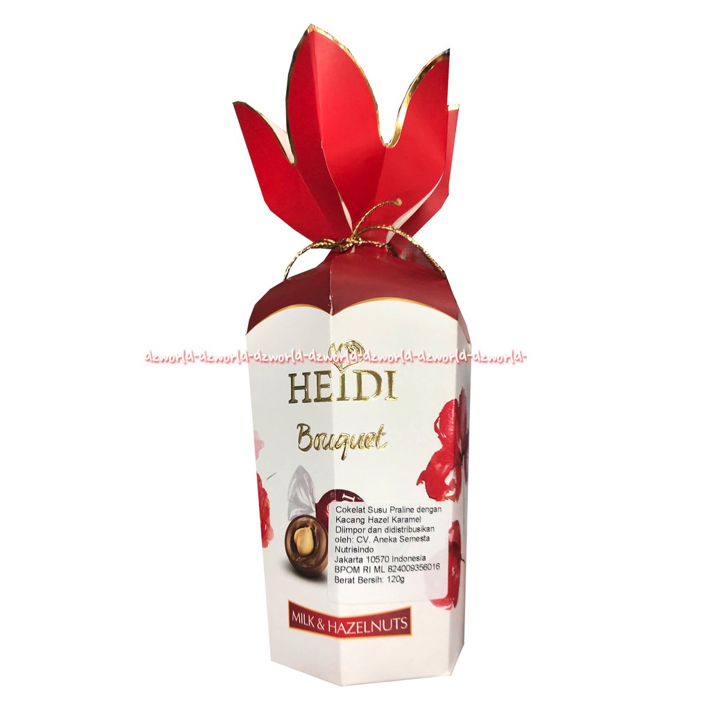 Heidi Bouguet Milk &amp; Hazelnut Coklat Susu Chocolate Hedi Cemilan 120gr