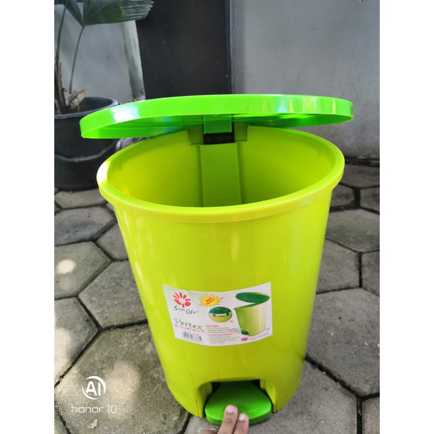 Tempat Sampah Injak Sunlife / injek 10 Liter Vertex Dustbin 10 Liter