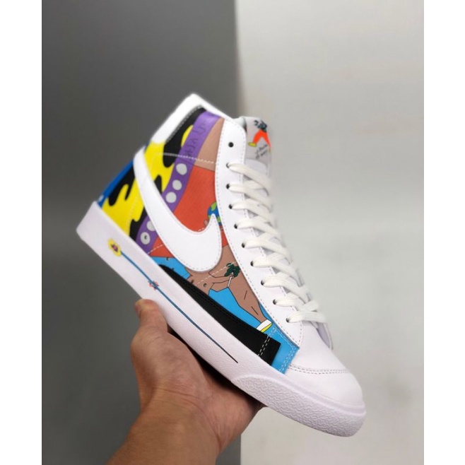 atom light blue sneakers