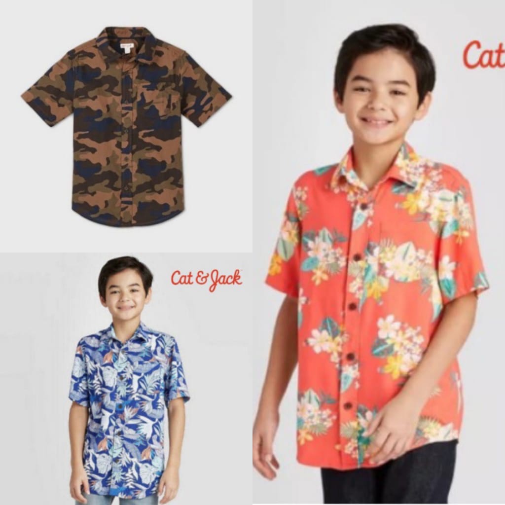 KEMEJA ANAK LAKI-LAKI CAT & JACK ORIGINAL