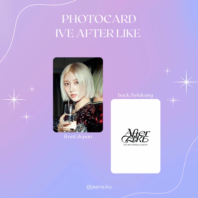 [PHOTOCARD] IVE AFTER LIKE ‼️BACA DESKRIPSI‼️