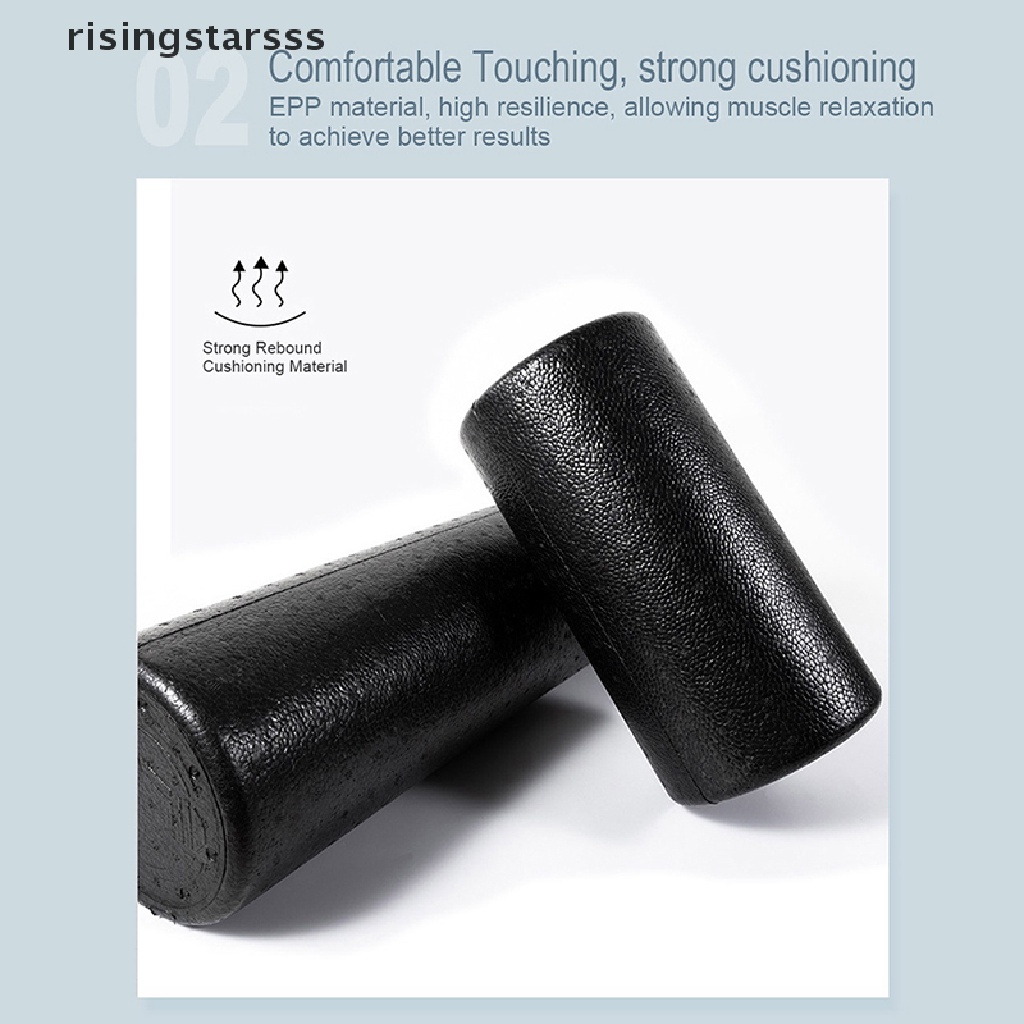 Rsid Span-new 3ukuran Roller Busa Yoga Hitam30 /45 /60 CM Peralatan Latihan Massage Roller