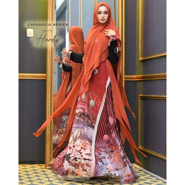 CAPPADOCIA SYARI BY ALBONY SYAR'I / GAMIS SYARI TERBARU / GAMIS MUSLIMAH SET HIJAB / GAMIS MEWAH