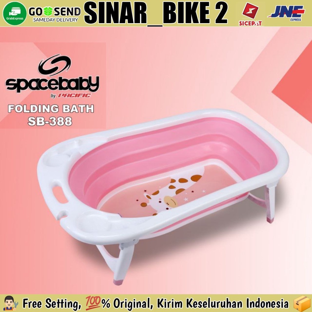 Folding Baby Bath SPACEBABY SB 388 Bak Tempat Mandi Kolam Anak Bayi Bisa Dilipat