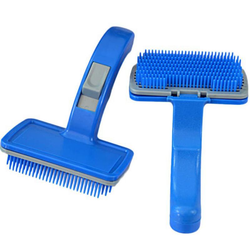 Sisir Bulu Anjing dan Kucing Grooming Dog and Cat Grooming Comb Pet Biru Besar