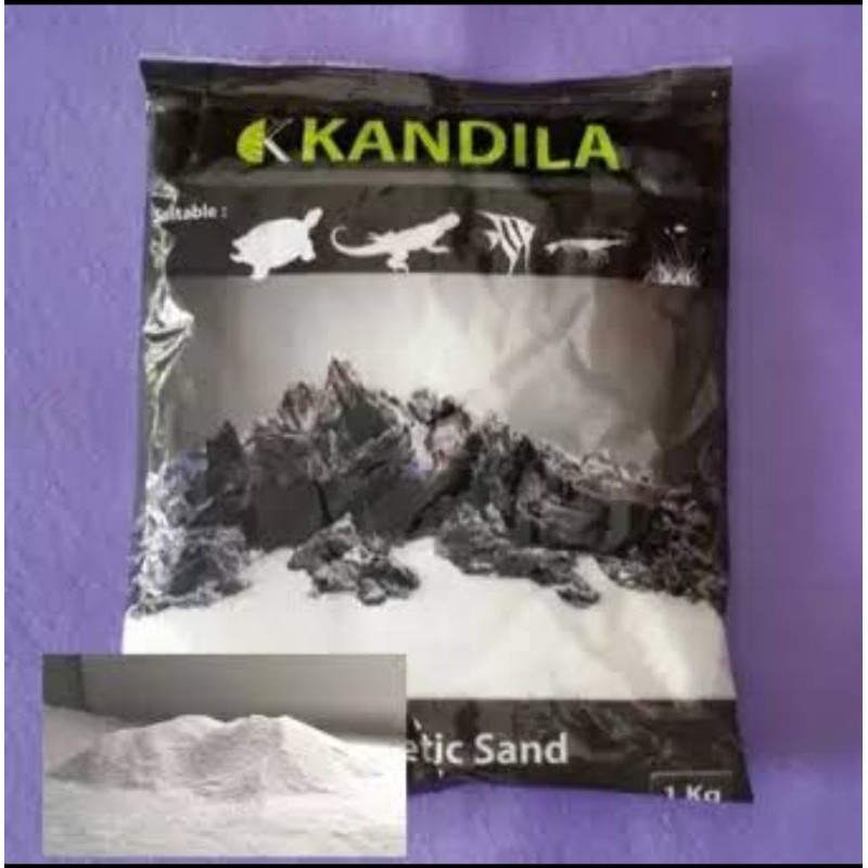Pasir Hias Aquarium KANDILA Silica 1 Liter| Warna Putih | Air Terjun
