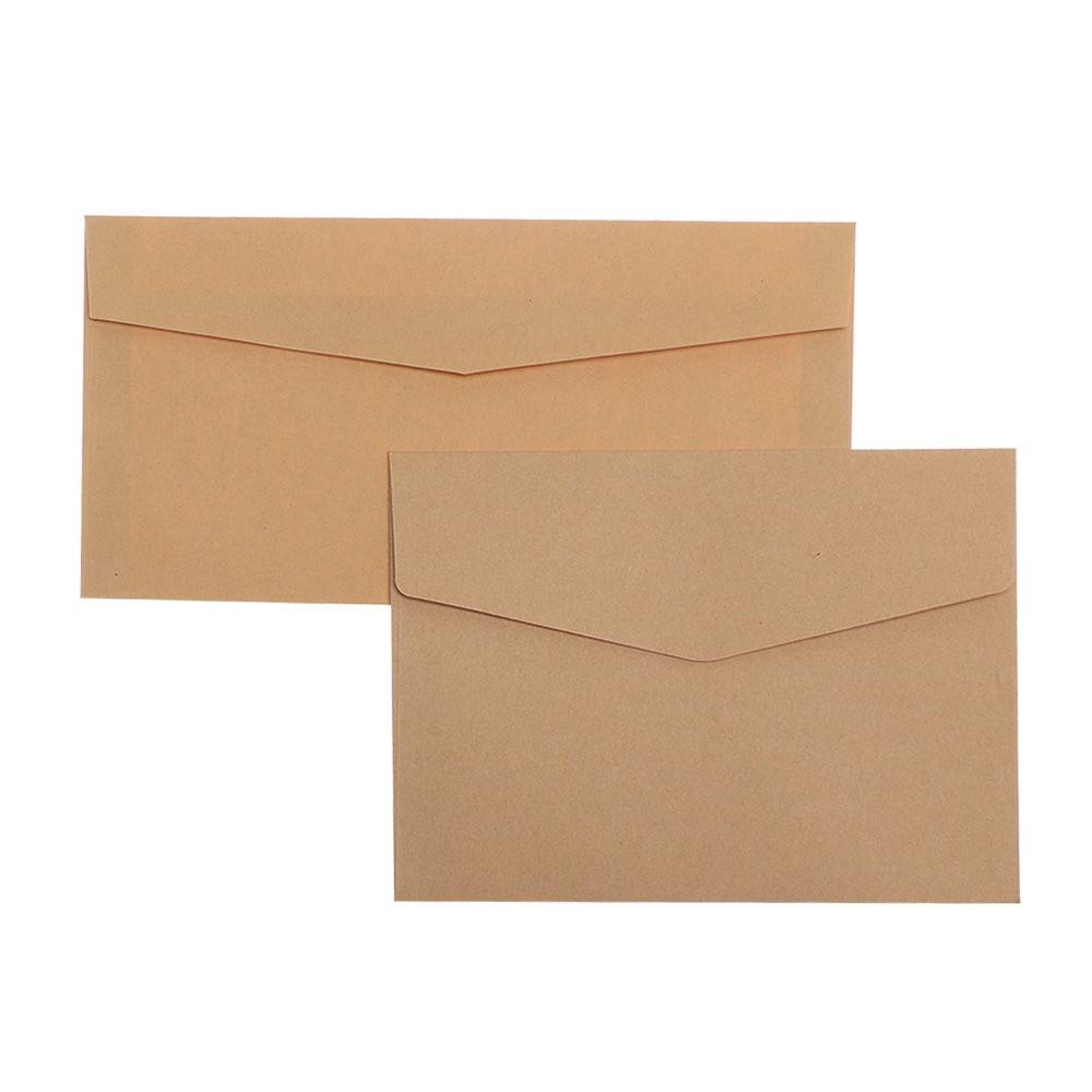 Nanas 10Pcs Kraft Amplop DIY Gaya Eropa Perlengkapan Kantor Stationary Kraft Paper