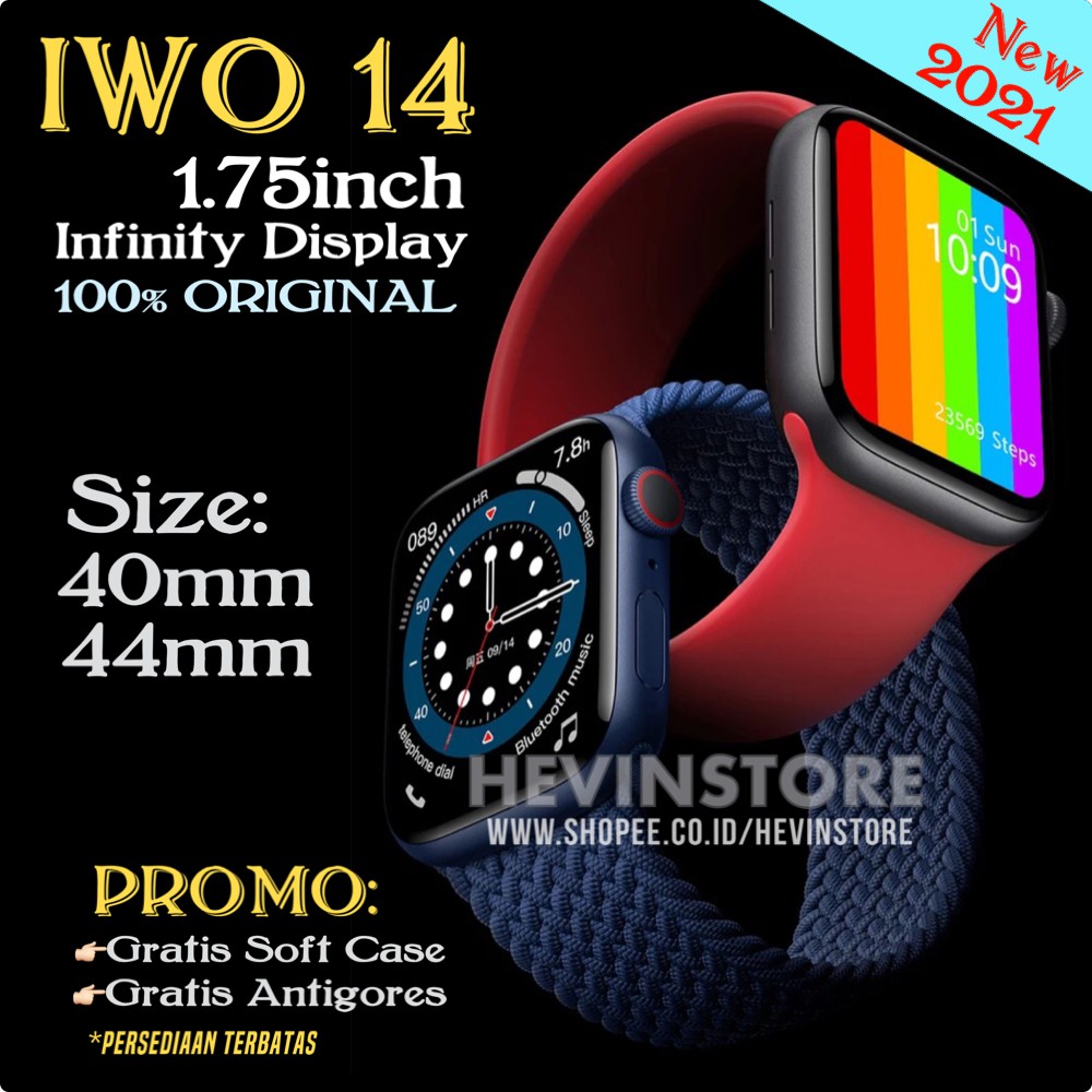 IWO 14 ORIGINAL W66 SMARTWATCH UNTUK iOS & ANDROID