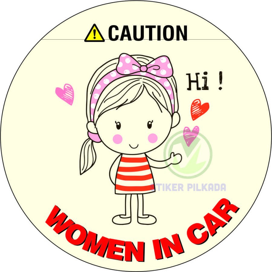 

STIKER VINYL WOMEN IN CAR