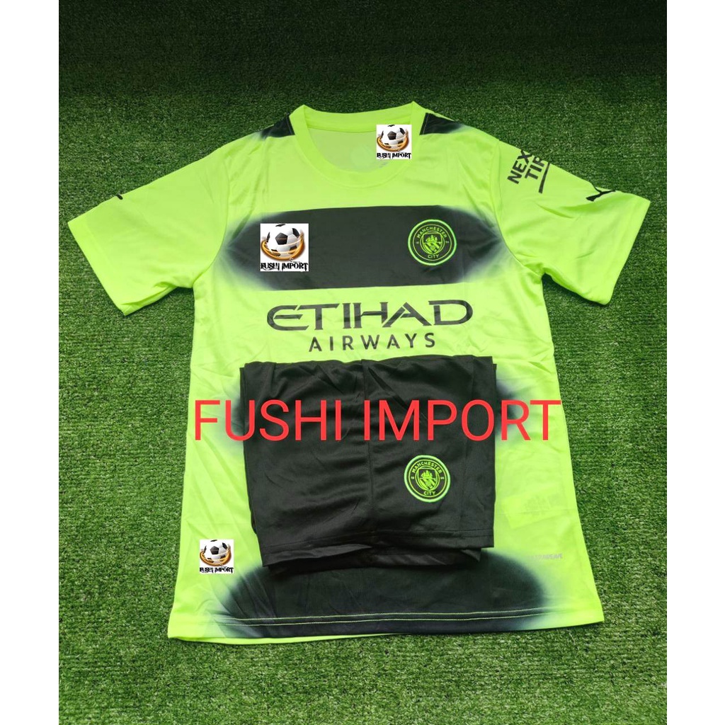 Setelan Jersey Baju Bola City 3rd Third 2022 2023 ( Fullset Satu Set ) Grade Ori