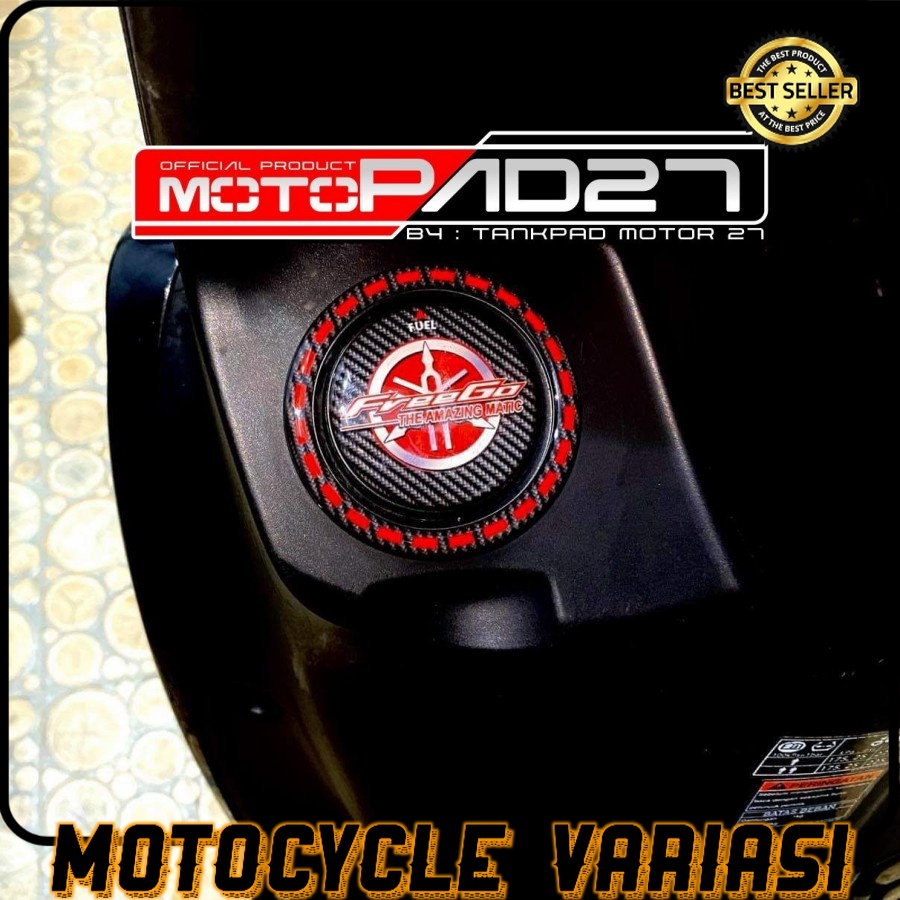 [COD] stiker sticker cover kontak fuel pad yamaha FREEGO timbul anti luntur