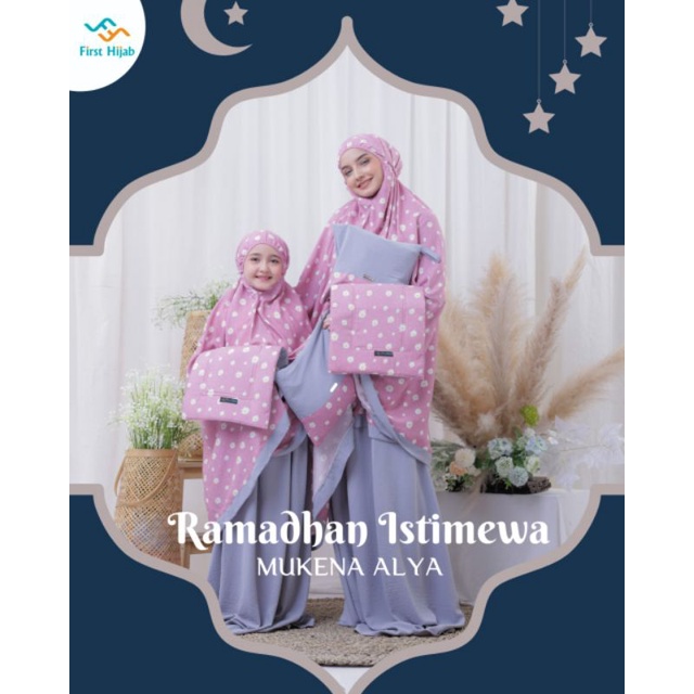 Mukena Couple Premium Alya set sajadah
