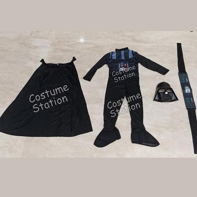 SIAP KIRIM KOSTUM STAR WARS DARTH VADER / COSTUME VADER STAR WARS ANAK LAKI ( PACKING AMAN )