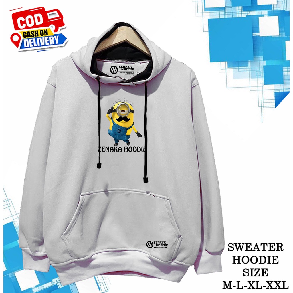 SUITER HOODIE ANIME MINION KECE TERKEREN TRENDING 2021 JAKET HOODIE PRIA ORIGINAL DISTRO KOTA BANDUN