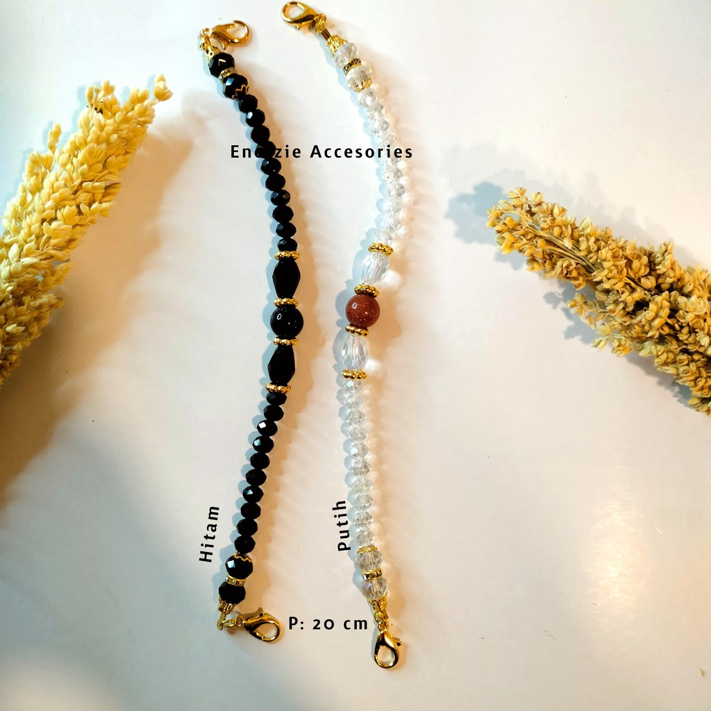 Konektor Masker Kristal/ Tali Hijab Masker/ Konektor Masker Terbaru (023)