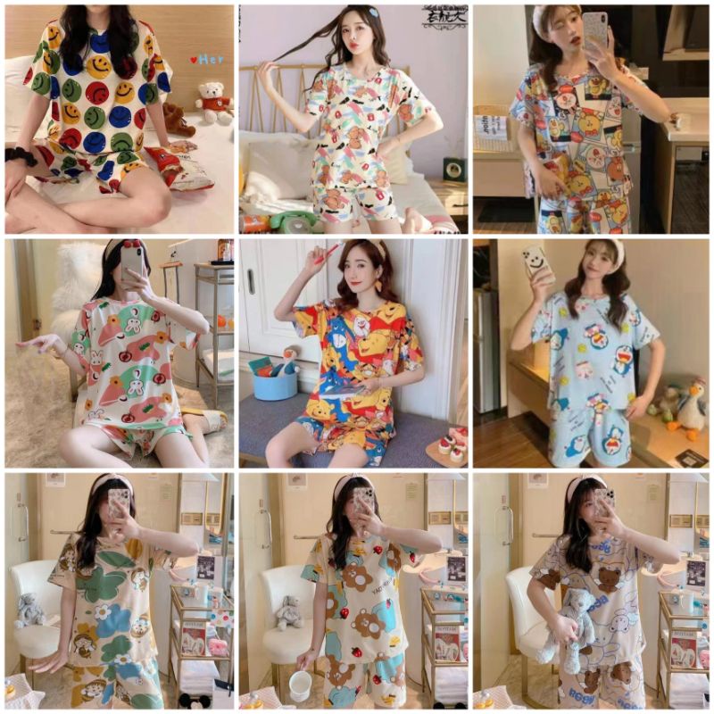 Stelan Baju Tidur Import hp/fashion wanita/baju tidur murah C03-D