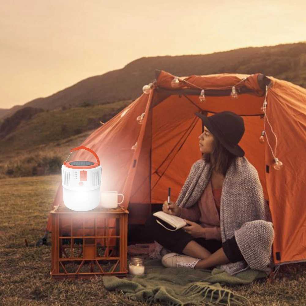 RDE Tech ORIGINAL Senter Lampu Lentera Camping Isi Ulang Multifungsi