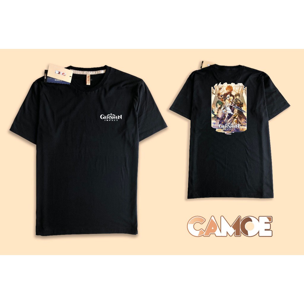 baju kaos tshirt premium genshin impact games cover