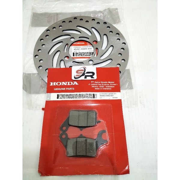 PIRINGAN CAKRAM DEPAN KOMPLIT (KWB) HONDA ORIGINAL HGP REVO FI  ABSOLUTE110 TH 2014 SEKARANG  BELED FI 110 TH 2008/2014 SEKARANG SUPRA X125 NEW 2014 SEKARANG  KELENGKAPAN PRODUK PIRINGAN CAKRAM DEPAN  DISPET