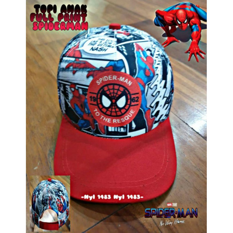 Topi Avengers/topi snapback anak laki laki Marvel