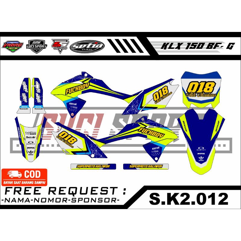 Decal KlX 150 NEW 2021 (S.K2.012)