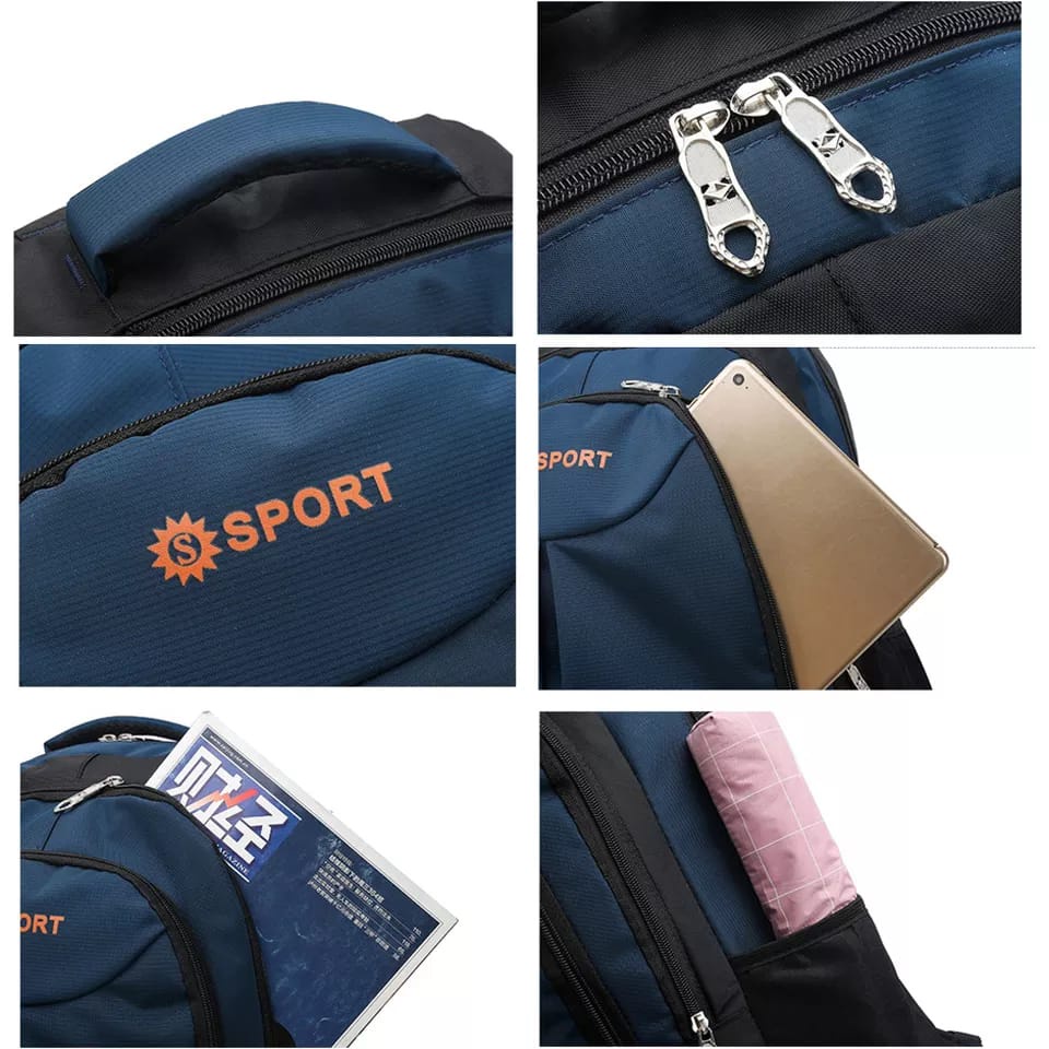 Charyatink - Tas Ransel jumbo Pria Wanita Backpack 3 Ruang ada slot laptop