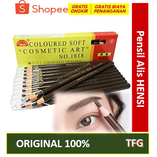 warna lengkap - Celak - Pensil Alis Tarik Benang / Hensi Pensil Alis Tarik Benang