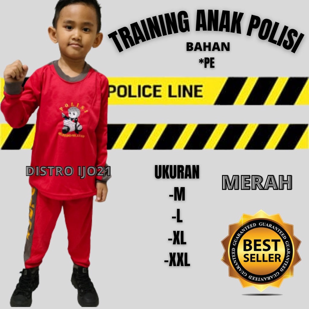 COD !! GROSIR KAOS ANAK POLISI STELAN KAOS ANAK POLISI TRAINING ANAK POLISI STELAN PIYAMA ANAK KAOS MURAH