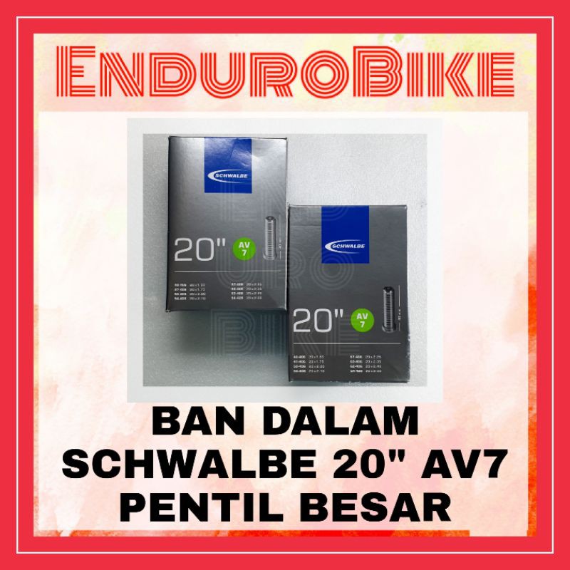 BAN DALAM SCHWALBE 20 AV7 PENTIL BESAR 406 428
