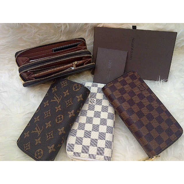 Dompet LV Resleting 2 Cewek / Wanita  Premium
