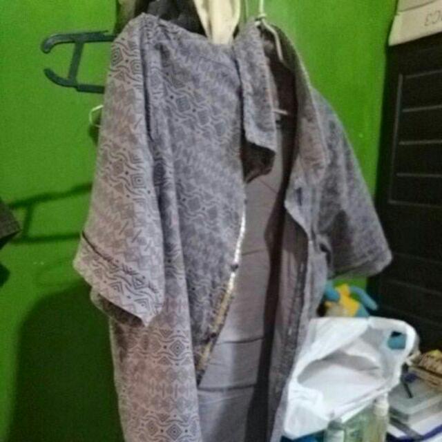 Promo!!! Sarimbit Seragam Pria Wanita Keluarga Setelan Batik 2280 Merah Xl Xxl