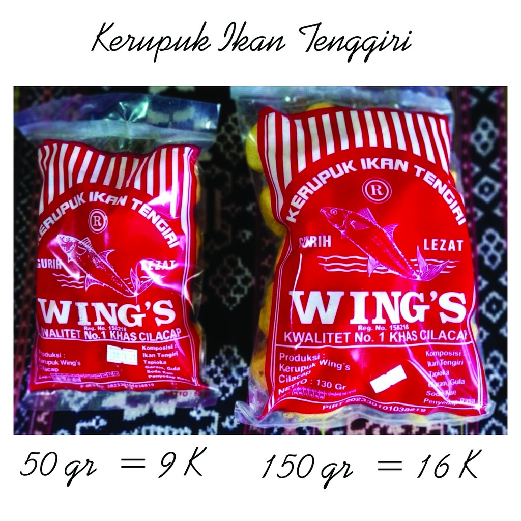 

Kerupuk Ikan Tenggiri Wing's