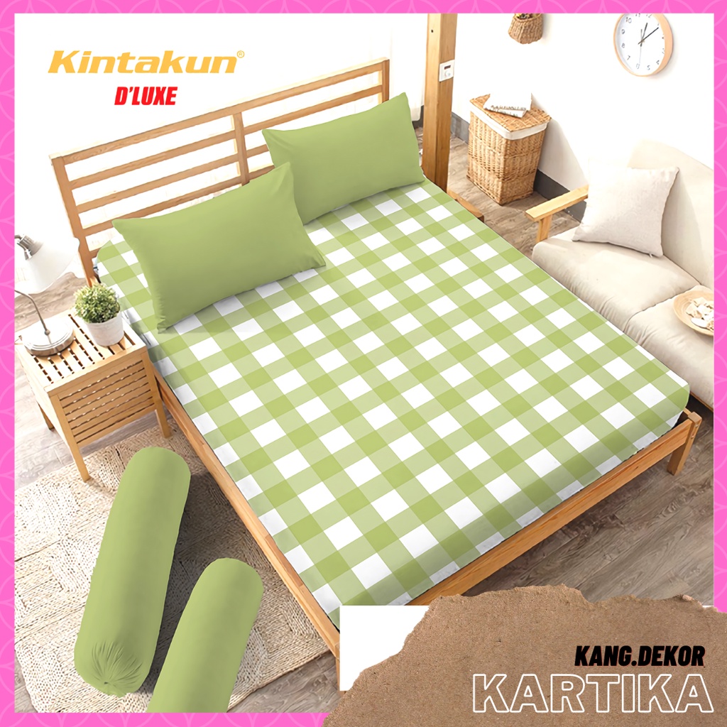 SPREI KINTAKUN DLUXE MOTIF KARTIKA 180x200 NO 1 KING SEPREI CANTIK MURAH MOTIF TERBARU SEPRAI KAMAR TIDUR D’LUXE SEPREI AESTHETIC D LUXE KINTAKUN SEPRAI CANTIK SEPRE DLUXE PROMO ANTI LUNTUR MOTIF PLUS SARUNG BANTAL SPREI DEWASA ALAS KASUR SPREI ADEM