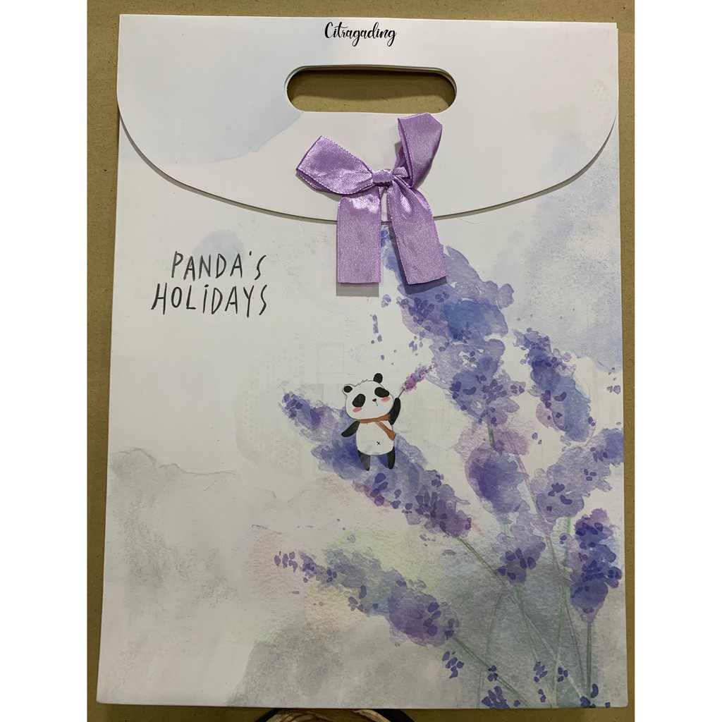 PAPER BAG PITA KANTONG M KERTAS MOTIF POLOS PARCEL BINGKISAN BUNGKUS KEMASAN GOODIE BAG ULANG TAHUN-4