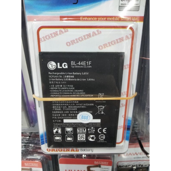 Baterai Batre LG V20 Stylus 3 BL-44E1F Batere LG BL44E1F F800 H990 Original
