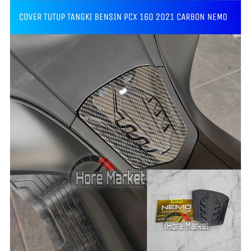 TUTUP BENSIN PCX 160 2021 2022 2023 2024 CARBON NEMO COVER TANGKI BENSIN PCX 160